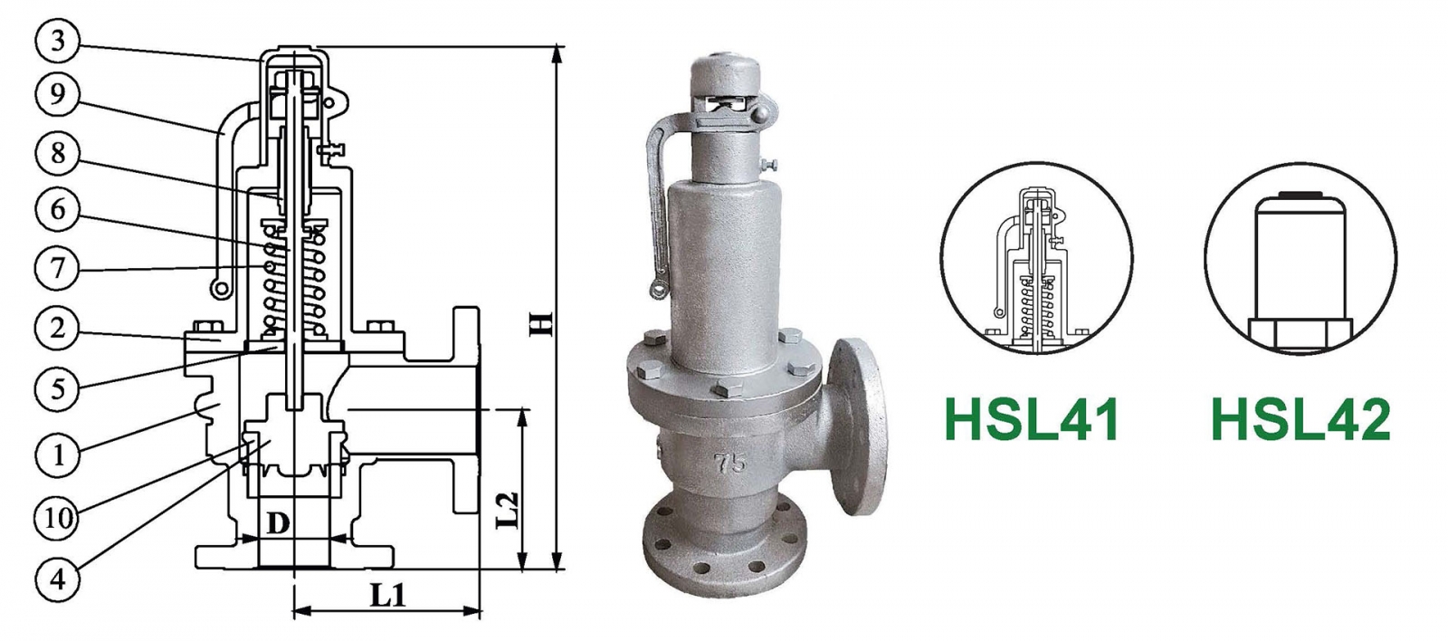 Different types of Design and Disc Material Selections Hants close bonnet low lift safety valve design and disc options